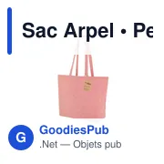 Sac shopping personnalisable en coton recyclé avec logo - Sac Arpel - Miniature 3