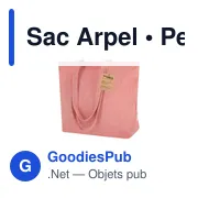 Sac shopping personnalisable en coton recyclé avec logo - Sac Arpel - Miniature 4