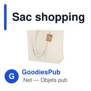 Sac shopping personnalisable en coton recyclé avec logo - Sac Arpel - Miniature 7