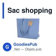Sac shopping personnalisable en coton recyclé avec logo - Sac Arpel - Miniature 8