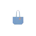 Variante bleu - Sac shopping personnalisable en coton recyclé avec logo - Sac Arpel