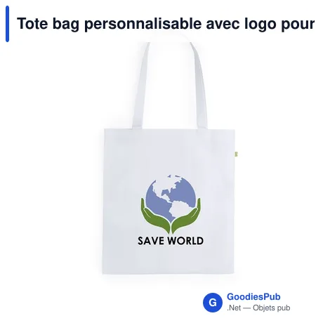 Tote bag personnalisable avec logo pour entreprises