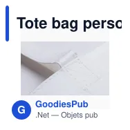 Tote bag personnalisable avec logo pour entreprises - Miniature 2