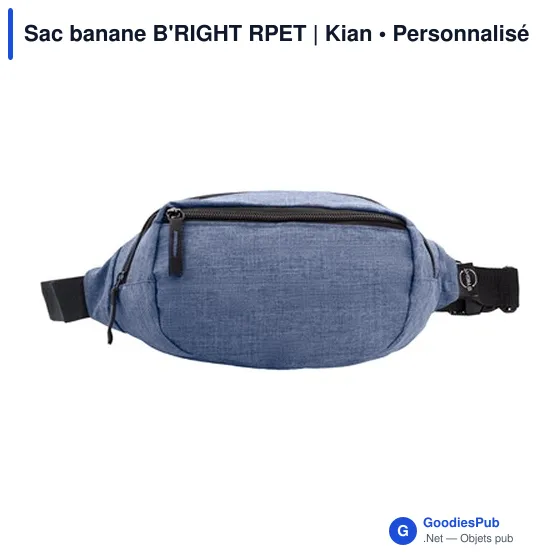 Sac banane personnalisable B'RIGHT RPET avec logo - Kian - Image 5