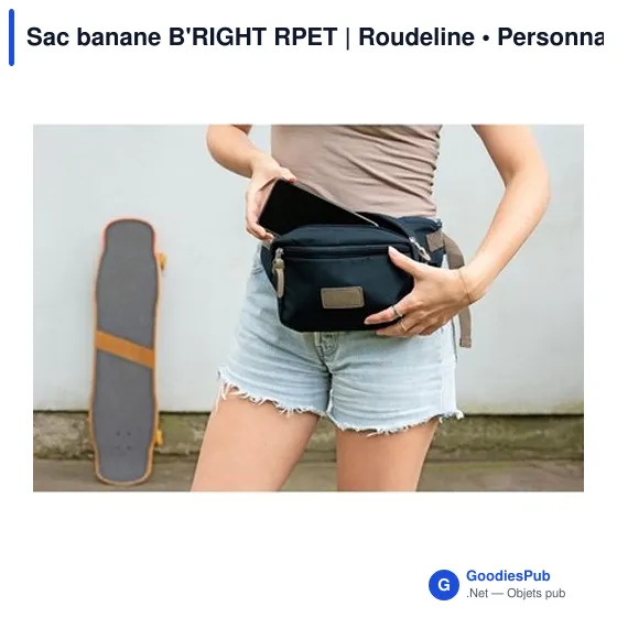 Sac banane personnalisable B'RIGHT RPET avec logo | Roudeline - Image 2