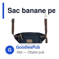 Sac banane personnalisable B'RIGHT RPET avec logo | Roudeline - Miniature 3