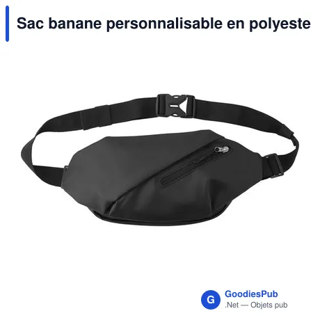 Sac banane personnalisable en polyester Bria avec logo