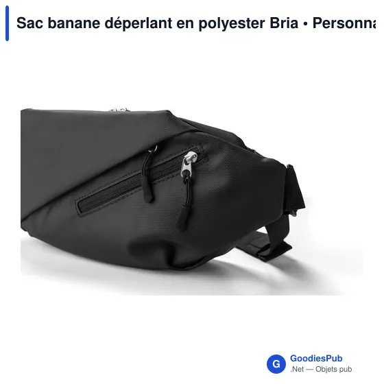 Sac banane personnalisable en polyester Bria avec logo - Image 12