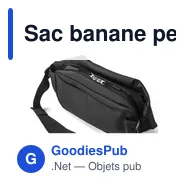 Sac banane personnalisable en polyester Bria avec logo - Miniature 3
