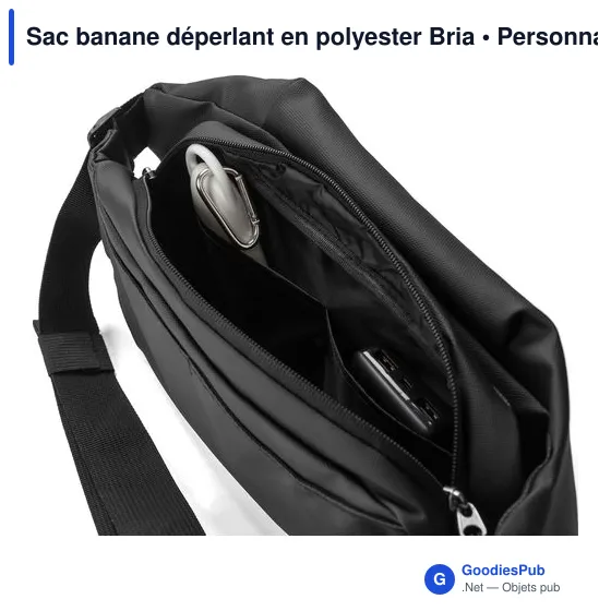Sac banane personnalisable en polyester Bria avec logo - Image 4