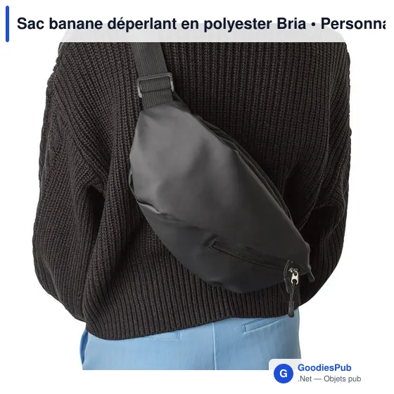 Sac banane personnalisable en polyester Bria avec logo - Image 6