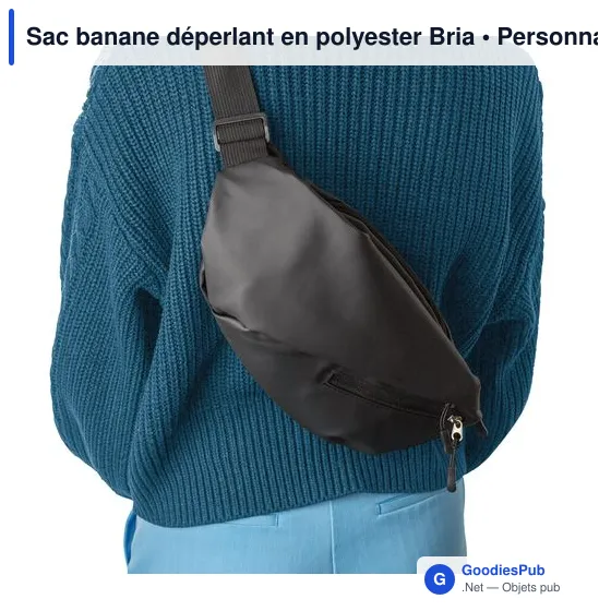 Sac banane personnalisable en polyester Bria avec logo - Image 7