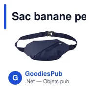 Sac banane personnalisable en polyester Bria avec logo - Miniature 8