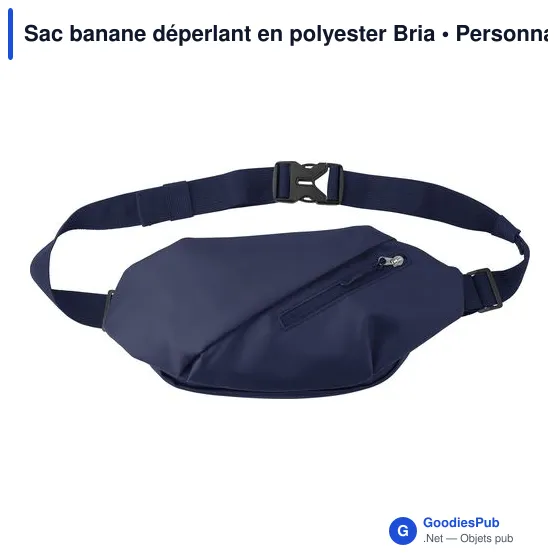 Sac banane personnalisable en polyester Bria avec logo - Image 8