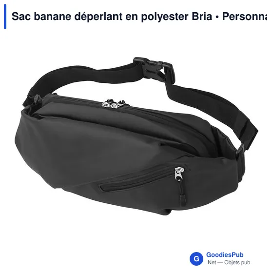 Sac banane personnalisable en polyester Bria avec logo - Image 9