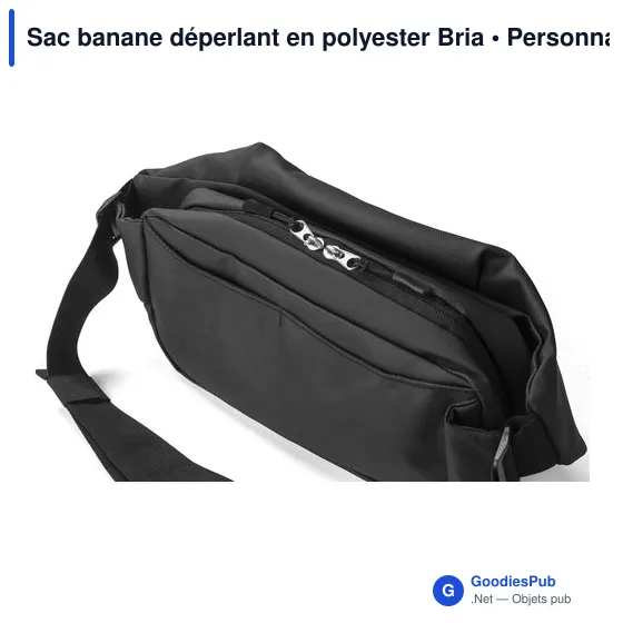 Sac banane personnalisable en polyester Bria avec logo - Image 10