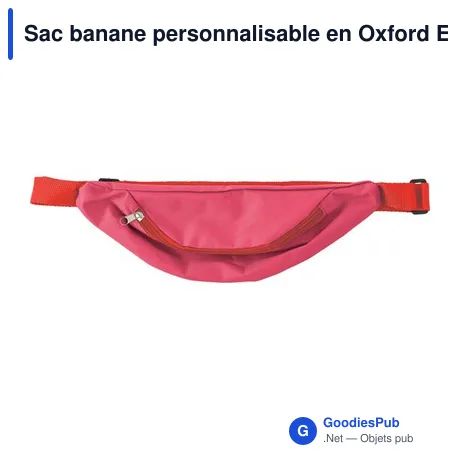 Sac banane personnalisable en Oxford Ellie avec logo