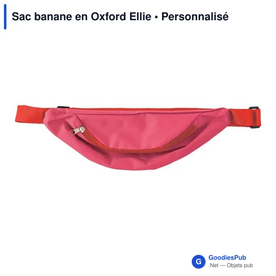 Sac banane personnalisable en Oxford Ellie avec logo - Image 1