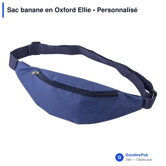 Sac banane personnalisable en Oxford Ellie avec logo - Image 3