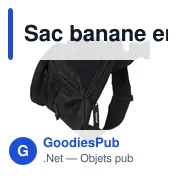 Sac banane personnalisable en polyester Amari avec logo - Miniature 3