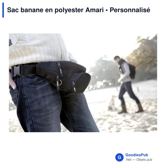 Sac banane personnalisable en polyester Amari avec logo - Image 5