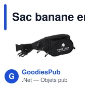Sac banane personnalisable en polyester Amari avec logo - Miniature 6