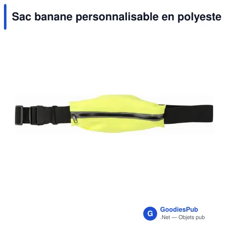 Sac banane personnalisable en polyester Bastian avec logo