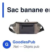 Sac banane personnalisable en polyester avec logo - Fabienne - Miniature 1