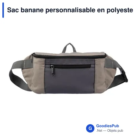 Sac banane personnalisable en polyester avec logo - Fabienne