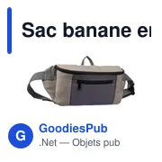 Sac banane personnalisable en polyester avec logo - Fabienne - Miniature 2