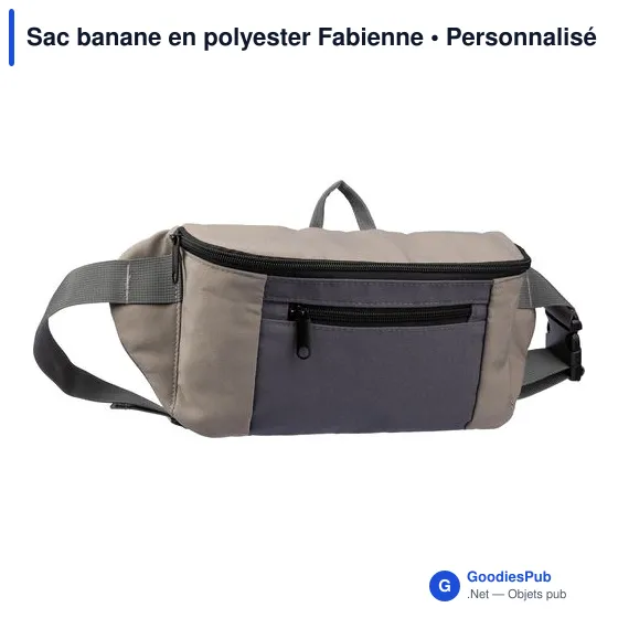 Sac banane personnalisable en polyester avec logo - Fabienne - Image 2
