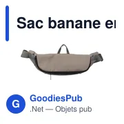 Sac banane personnalisable en polyester avec logo - Fabienne - Miniature 3