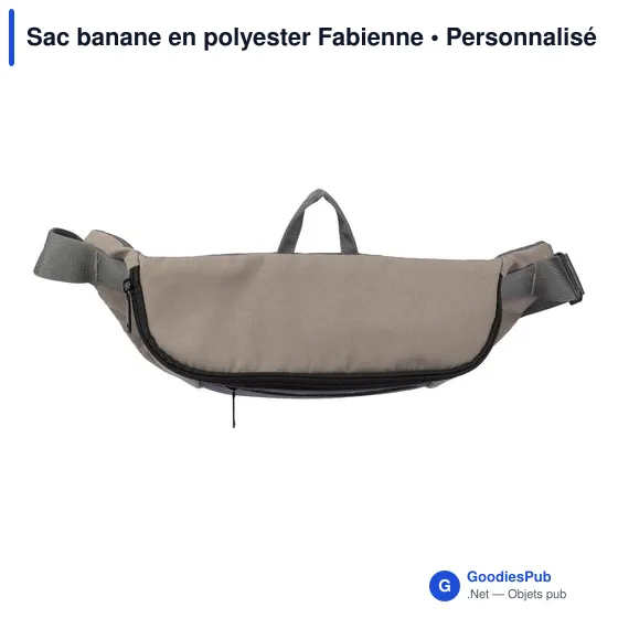 Sac banane personnalisable en polyester avec logo - Fabienne - Image 3