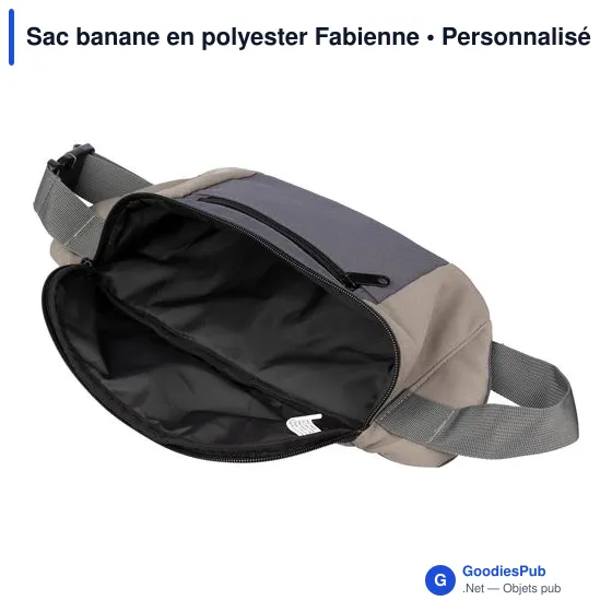 Sac banane personnalisable en polyester avec logo - Fabienne - Image 4