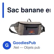 Sac banane personnalisable en polyester avec logo - Fabienne - Miniature 6