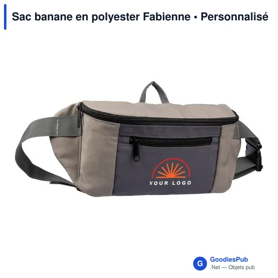 Sac banane personnalisable en polyester avec logo - Fabienne - Image 6