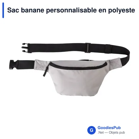 Sac banane personnalisable en polyester avec logo - Leonardo