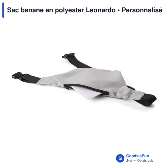 Sac banane personnalisable en polyester avec logo - Leonardo - Image 12