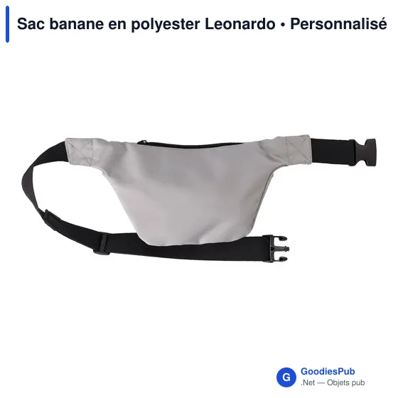 Sac banane personnalisable en polyester avec logo - Leonardo - Image 7