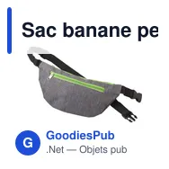 Sac banane personnalisable en polyester Vito avec logo - Miniature 3