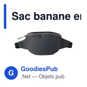 Sac banane personnalisable en ripstop 600D avec logo - Juniper - Miniature 1