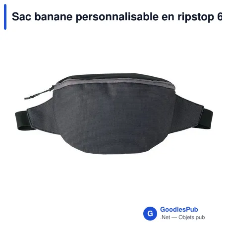 Sac banane personnalisable en ripstop 600D avec logo - Juniper