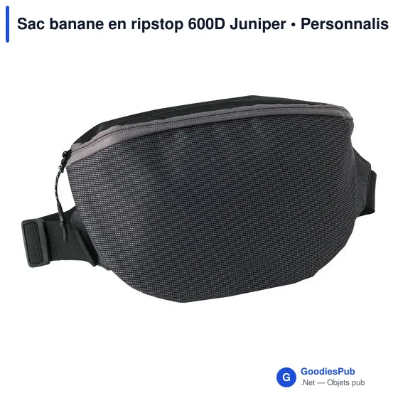 Sac banane personnalisable en ripstop 600D avec logo - Juniper - Image 2