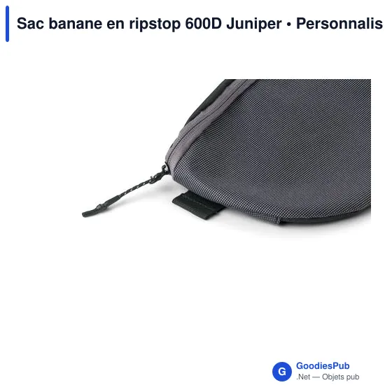 Sac banane personnalisable en ripstop 600D avec logo - Juniper - Image 4