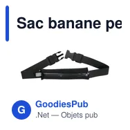 Sac banane personnalisable Karolina avec logo - Imperméable et pratique - Miniature 1