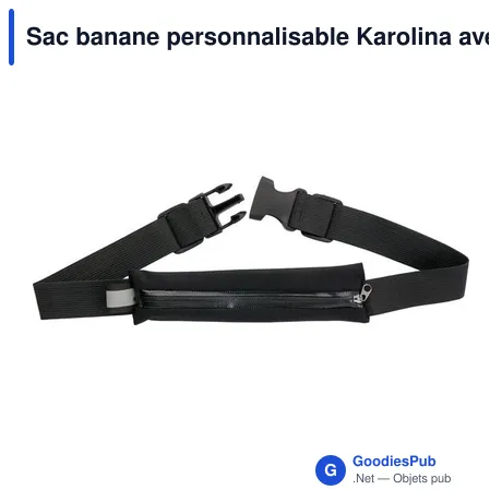 Sac banane personnalisable Karolina avec logo - Imperméable et pratique