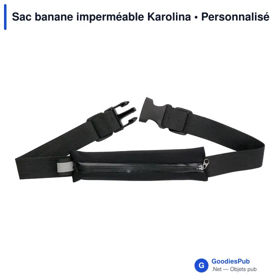 Sac banane personnalisable Karolina avec logo - Imperméable et pratique - Image 1