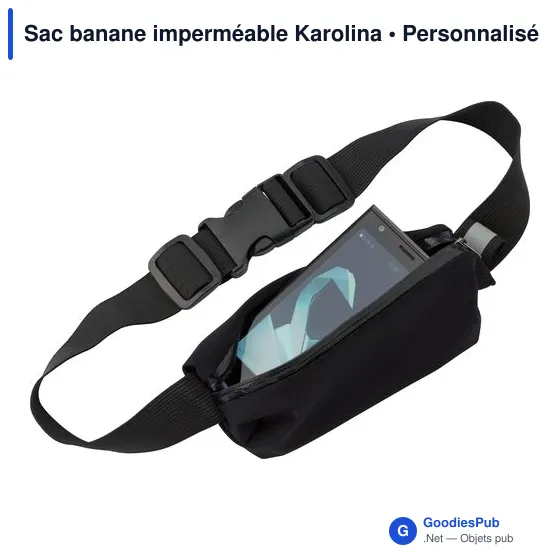Sac banane personnalisable Karolina avec logo - Imperméable et pratique - Image 2