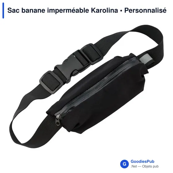 Sac banane personnalisable Karolina avec logo - Imperméable et pratique - Image 4