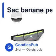 Sac banane personnalisable réfléchissant en polyester avec logo - Sifan - Miniature 1